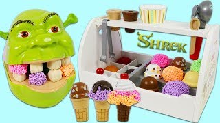 Feeding Shrek Play Foam Ice Cream [upl. by Giralda]