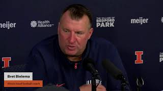 Your Illini Nation Postgame Bret Bielema PostPenn State [upl. by Rodmun]