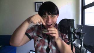 How To Bend The Notes On A Diatonic Harmonica  Christelle Berthon [upl. by Emogene]