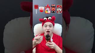 Immersive eating of Red foodmukbang asmr immersive [upl. by Oguh90]