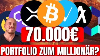 70000€ Krypto Portfolio Reicht es für die Millionen Btc Qnt Xrp Vechain Algorand Eth [upl. by Oliver]