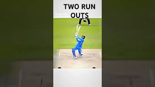 Two run outs cricket  MS dhoni [upl. by Aciretnahs313]