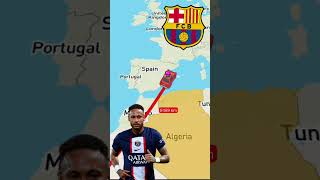 Neymars club career football fcbarcelona neymar [upl. by Germayne]