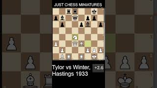 Theodore Tylor defeats William Winter with a double check chess [upl. by Morgana]