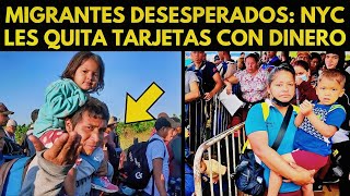 MIGRANTES DESESPERADOS NYC LES QUITA TARJETAS [upl. by Ydroj]