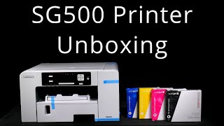 Sawgrass Virtuoso SG500 Sublimation Printer Unboxing [upl. by Ecertak]