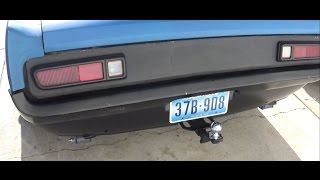 Trailer hitch installation on a 65 Mustang [upl. by Aneeras492]