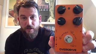 Caline  Orange burst  Overdrive pedal review by Adam Cumbers [upl. by Towne]