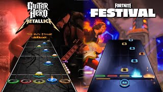 quotFade to Blackquot  Chart Comparison Fortnite Festival vs Guitar Hero Metallica [upl. by Sirrom]