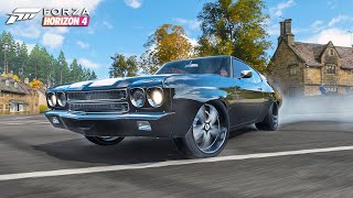 Forza Horizon 4 1970 Chevrolet Chevelle Super Sport BarrettJackson Edition Test Drive 1080p60FPS [upl. by Warp]