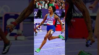 4×100m Final  Paris Olympics 2024  ShaCarri Richardson trackandfield athletics shorts [upl. by Ellehcyt]