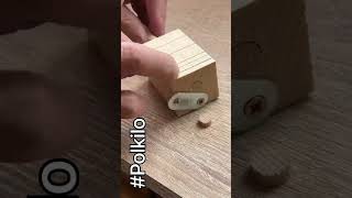 Simplest Way to Make Wooden Dowels Pins  POLKILO shorts [upl. by Ydarg141]