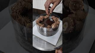 Ferrero rocher layer cake decoration ideas ferrerorochercake shortvideo youtubeshorts shortfeed [upl. by Kaitlyn]