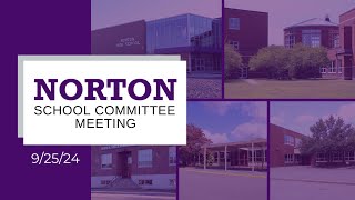 Norton School Committee 92524 [upl. by Saisoj]