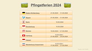 Pfingstferien 2024 [upl. by Annocahs]