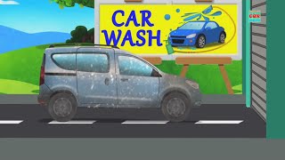 Dokker Van  Car Wash  Kids Video  Childrens fun video [upl. by Ynaffital]