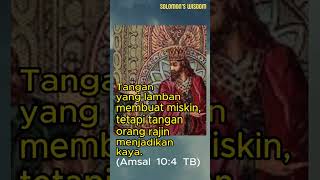 Solomons Wisdom 58 quotes kutipansejarah biblicalfigure history historywa king [upl. by Nageem612]