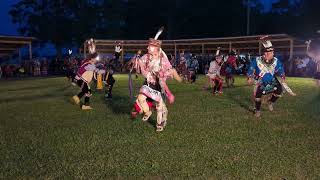 Harvest Moon Powwow 2023 Mens woodland song 2 sat [upl. by Dorwin]