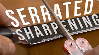 How to Sharpen Serrated Knives Complete Guide to DMT Diamond Serrated Knife Sharpeners [upl. by Griffiths]