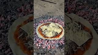 البيتزا الصحراوية Desert pizza بنة فوور 👌 بيتزا بيتزاسريعه pizza pizzalover طبخ [upl. by Eilsil]