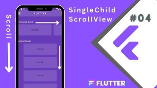 SingleChildScrollView in flutter 📜  make Scrollable row or Colomn  Flutter 04 [upl. by Aihsilef40]