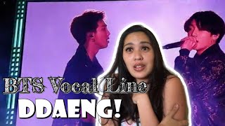 BTS 5TH MUSTER  DDAENG VOCAL LINE RAPS REACTION [upl. by Faso664]