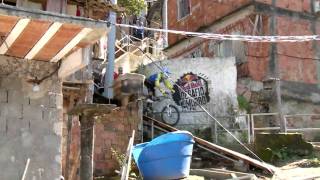 Downhill bike race in Brazil slum Red Bull Desafio no Morro [upl. by Thordia]