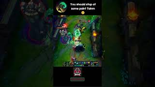 You Should Stop at Some Point Tahm 😉🐸💀 IllaoiPlays LeagueOfLegends [upl. by Ytineres]