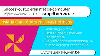 Succesvol studeren met de computer inspiratiewebinar GEEF AF [upl. by Ydissac962]