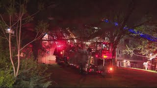 Crews battle Hyattsville apartment fire [upl. by Nivri]