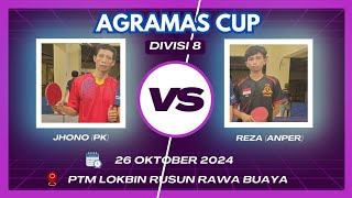 Tournament Tenis Meja AGRAMAS CUP 2024  Jhono PK Div8 vs Reza Anper Div8 tenismeja [upl. by Rhoads]