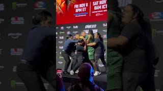 Anatoly Malykhin Reug Reug separated by security at ONE 169 press conference onechampionship [upl. by Assilac]