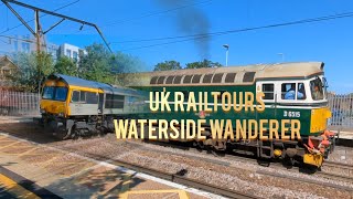 UK Railtours Waterside Wanderer passing Chelmsford [upl. by Delle]