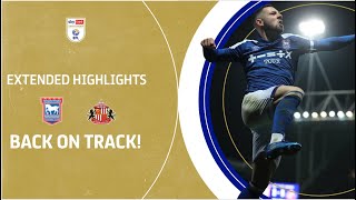 BACK ON TRACK  Ipswich Town v Sunderland extended highlights [upl. by Derron]