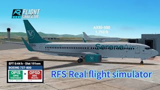 RFS  Real flight simulator Serene air  Islamabad intl to Skardu intl  b737  800  FHD [upl. by Anirehc]