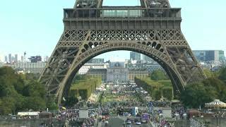 Paris France Place du Trocadéro Tour Eiffel [upl. by Deland]