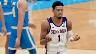 Gonzaga 1 vs UCLA 11  2021 NCAA Final Four Full Game Highlights 43  NBA 2K21 [upl. by Winona]