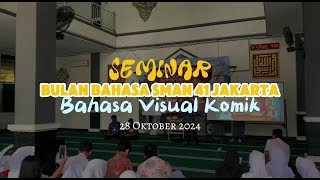 SEMINAR BAHASA KOMIK VISUAL  Bapak Benny Maulana Komikus dan Dosen Politeknik Tempo [upl. by Lach753]