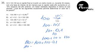 Pregunta 35 modelo PSU DEMRE 2019 matemática [upl. by Anadroj]