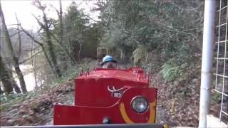 Copper Mine Tramway  Narrow Gauge Mine Train  Morwellham Quay [upl. by Manus]