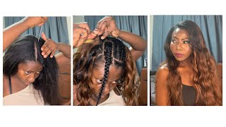 DIY DO A SIDE PART WEAVE WITH ME [upl. by Walli]