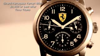 GirardPerregaux Ferrari Ref 8020 Stainless Carbon 38MM GP2280 [upl. by Nnylyar]