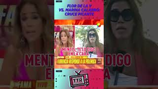 Flor de la V VS Marina Calabro  Cruce picante en Infama [upl. by Ecilahs]