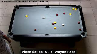 Vince Saliba vs Wayne Pace  Euro Mens Ranking Tournament 5  Round 2 [upl. by Winstonn113]