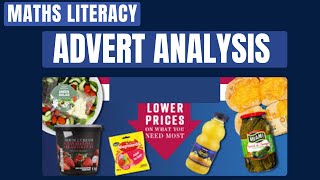 Analyzing an Advertisement  Maths Literacy [upl. by Kuster]