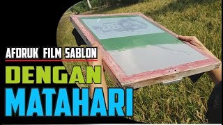 CARA AFDRUK FILM DENGAN SINAR MATAHARI [upl. by Schwejda]