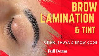 Brow LaminationThuya amp Brow Codelamination [upl. by Onaicul113]