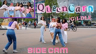 KPOP IN PUBLIC  SIDE CAM GIDLE 여자아이들  QUEENCARD 퀸카 Dance Cover by RNCE crew [upl. by Aiuqram442]