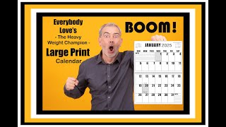 Jumbo Large Print Wall 2025 Calendar [upl. by Raychel946]