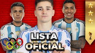 💣🔥 LISTA OFICIAL DE ARGENTINA PARA LOS JUEGOS OLÍMPICOS PARÍS 2024 [upl. by Iphigenia]